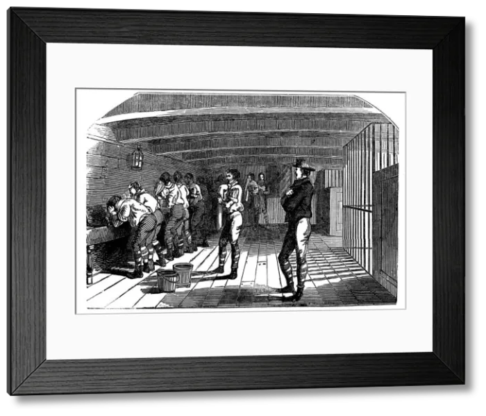 Framed Print : On board a prison hulk, 1848 Framed Print : On board a prison hulk, 1848