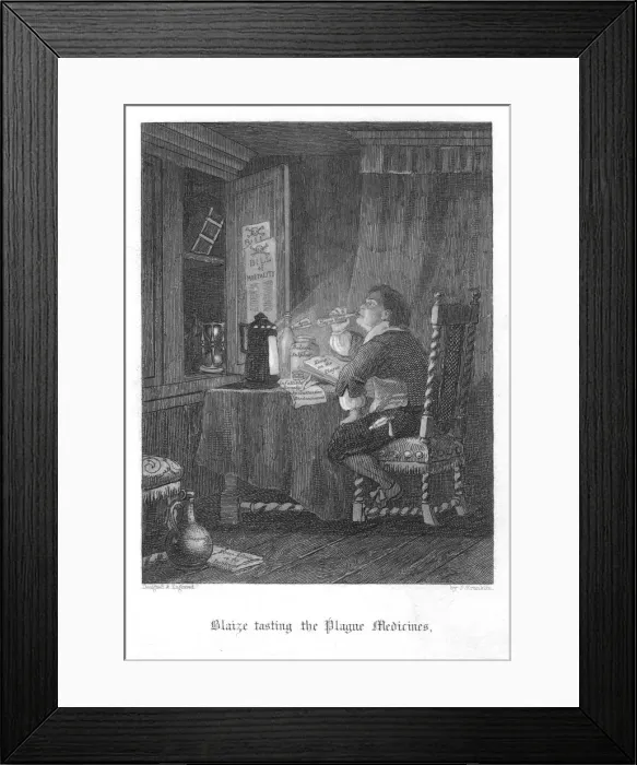 Framed Print : Scene from Old St Pauls by William Harrison Ainsworth, 1855. Artist: John Franklin Framed Print : Scene from Old St Pauls by William Harrison Ainsworth, 1855. Artist: John Franklin