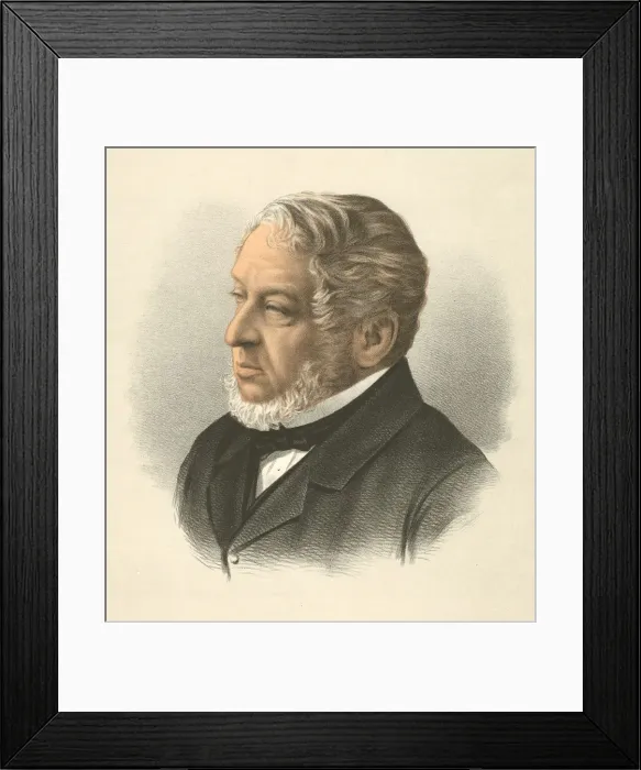 Framed Print : Lionel Nathan de Rothschild, Baron Rothschild, c1880 Framed Print : Lionel Nathan de Rothschild, Baron Rothschild, c1880