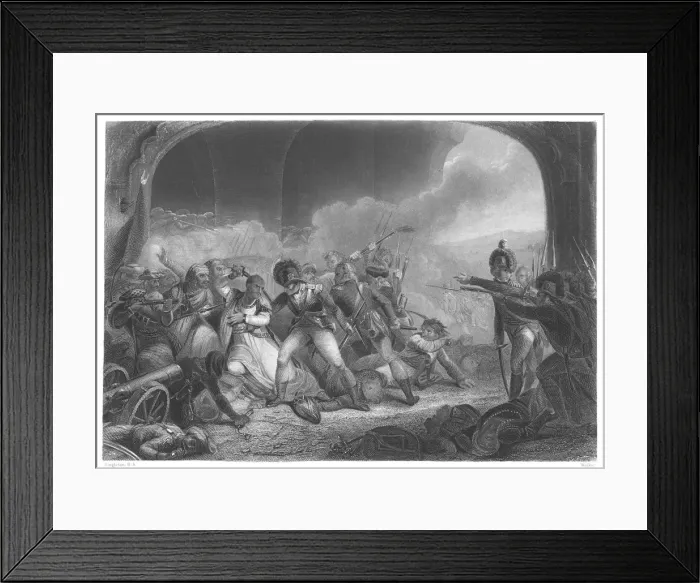 Framed Print : Last Effort and Fall of Tippoo Sultan (1799), mid 19th century Framed Print : Last Effort and Fall of Tippoo Sultan (1799), mid 19th century