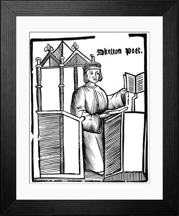 Framed Print : John Skelton, (c1460-1529), 16th century Framed Print : John Skelton, (c1460-1529), 16th century