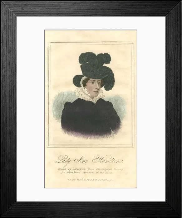 Framed Print : Lady Anne Hamilton, 1820 Framed Print : Lady Anne Hamilton, 1820