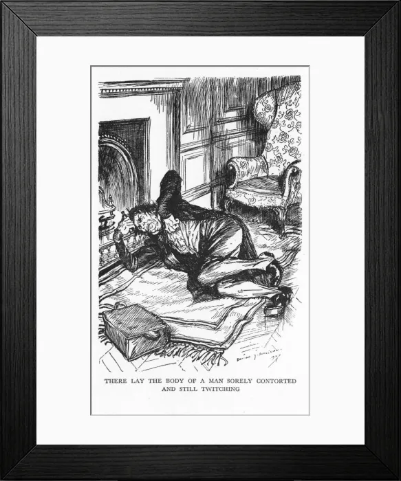 Framed Print : Scene from The Strange Case of Dr Jekyll and Mr Hyde by Robert Louis Stevenson, 1927. Artist: Edmund Joseph Sullivan Framed Print : Scene from The Strange Case of Dr Jekyll and Mr Hyde by Robert Louis Stevenson, 1927. Artist: Edmund Joseph Sullivan