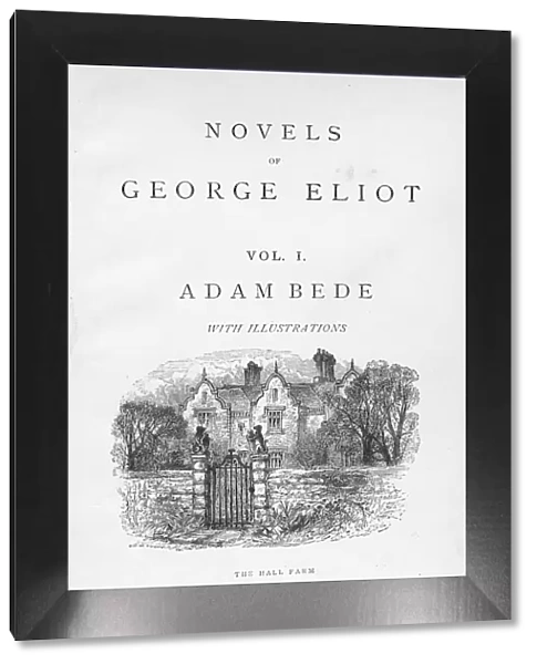 Title page of Adam Bede by George Eliot, c1885. Artist: William Small