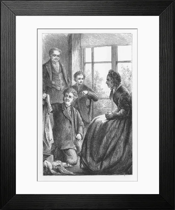 Framed Print : Scene from The Mill on the Floss by George Eliot, c1880. Artist: Walter-James Allen Framed Print : Scene from The Mill on the Floss by George Eliot, c1880. Artist: Walter-James Allen