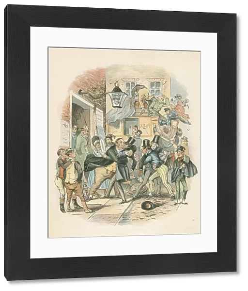 Scene from Nicholas Nickelby by Charles Dickens, 1838-1839. Artist: Hablot Knight Browne