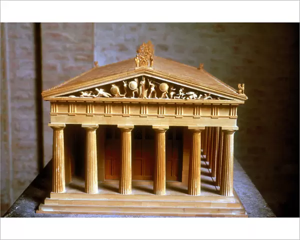 Model of the Temple of Aphaia at the Isle of Aegina, Greece, built c500-c480 BC