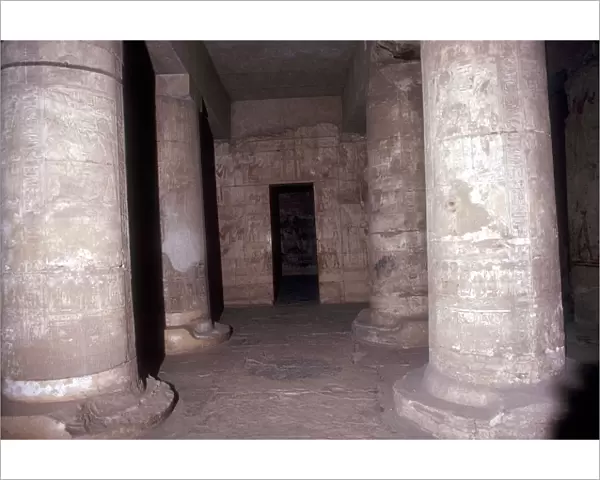 Interior of the Temple of Sethos I (Seti I), Abydos, Egypt, 19th Dynasty, c1280 BC