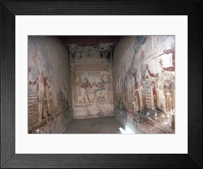 Framed Print : Interior of the Horus Chapel, Temple of Sethos I, Abydos, Egypt, 19th Dynasty, c1280 BC Framed Print : Interior of the Horus Chapel, Temple of Sethos I, Abydos, Egypt, 19th Dynasty, c1280 BC