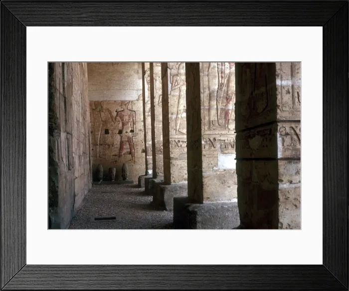 Framed Print : Temple of Sethos I, Abydos, Egypt, 19th Dynasty, 1304 BC Framed Print : Temple of Sethos I, Abydos, Egypt, 19th Dynasty, 1304 BC