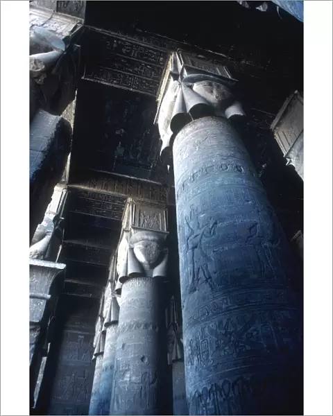 Detail of pillar, Temple of Hathor, Dendera, Egypt, c125 BC-c60 AD