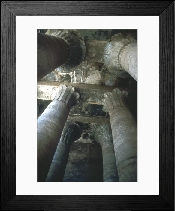 Framed Print : Capitals in the Hypostyle Hall, Temple of Horus, Edfu, Egypt, Ptolemaic Period, c251BC-c246BC Framed Print : Capitals in the Hypostyle Hall, Temple of Horus, Edfu, Egypt, Ptolemaic Period, c251BC-c246BC