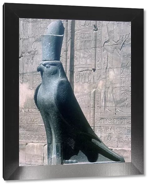 Figure of the god Horus in the form of a falcon, Temple of Horus, Edfu, Egypt, c251BC-c246BC