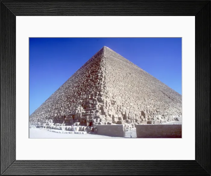 Framed Print : Pyramid of Khufu (Cheops), Giza, Egyptian, 4th Dynasty, 26th century BC