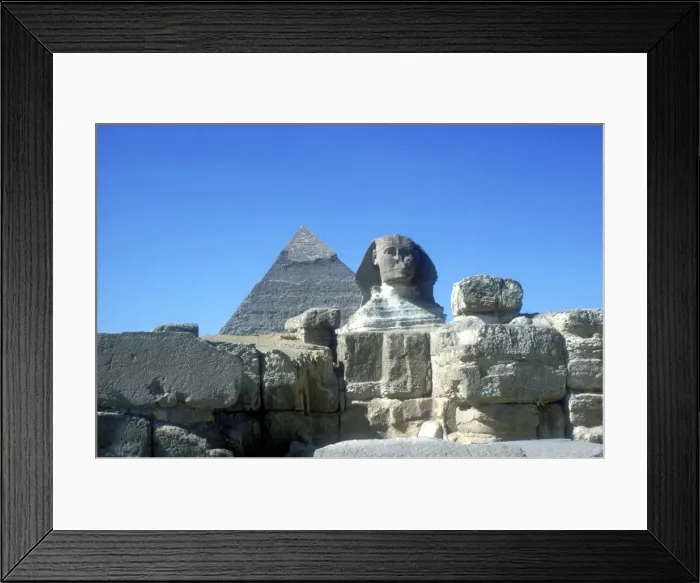 Framed Print : The Sphinx and Pyramid of Khafre (Chephren), Giza, Egypt, 4th Dynasty, 26th century BC Framed Print : The Sphinx and Pyramid of Khafre (Chephren), Giza, Egypt, 4th Dynasty, 26th century BC