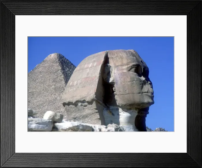Framed Print : The Sphinx and Pyramid of Khafre (Chephren), Giza, Egypt, 4th Dynasty, 26th century BC Framed Print : The Sphinx and Pyramid of Khafre (Chephren), Giza, Egypt, 4th Dynasty, 26th century BC