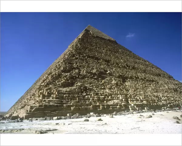 Pyramid of Khafre (Chephren), Giza, Egypt, 4th Dynasty, 26th century BC