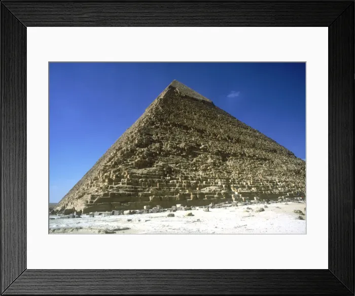 Framed Print : Pyramid of Khafre (Chephren), Giza, Egypt, 4th Dynasty, 26th century BC Framed Print : Pyramid of Khafre (Chephren), Giza, Egypt, 4th Dynasty, 26th century BC