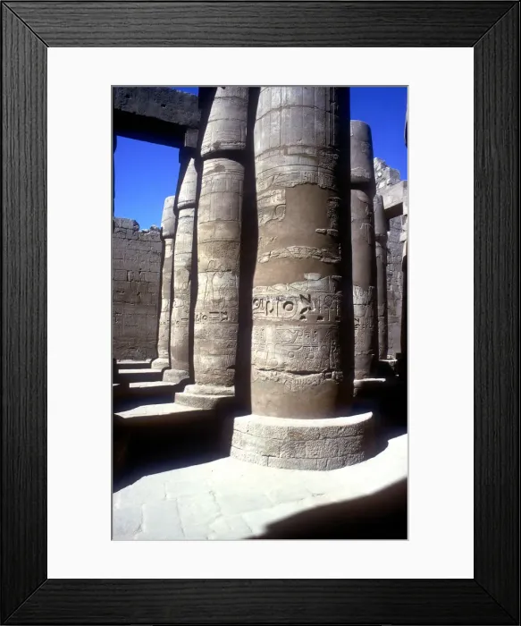 Framed Print : Pillars in the Great Hypostyle Hall, Temple of Amun, Karnak, Egypt, 14th-13th century BC Framed Print : Pillars in the Great Hypostyle Hall, Temple of Amun, Karnak, Egypt, 14th-13th century BC