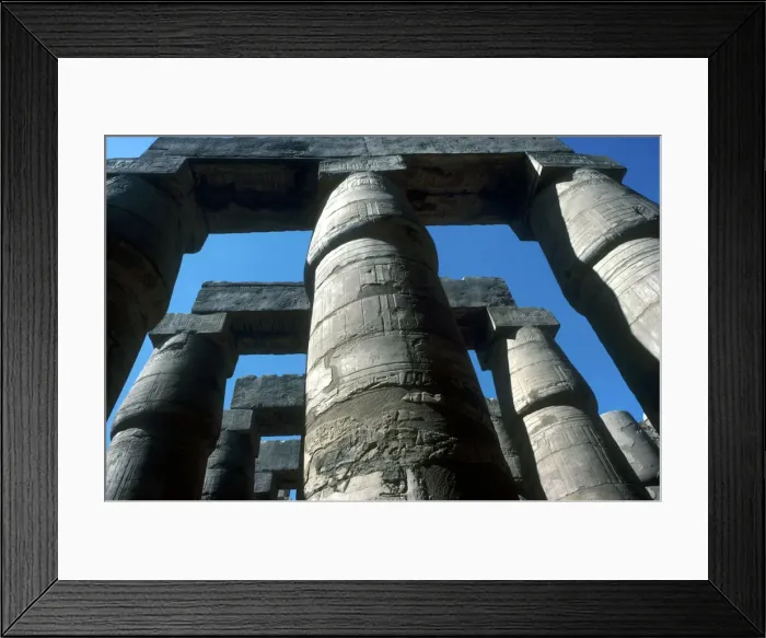Framed Print : Pillars in the Great Hypostyle Hall, Temple of Amun, Karnak, Egypt, 14th-13th century BC Framed Print : Pillars in the Great Hypostyle Hall, Temple of Amun, Karnak, Egypt, 14th-13th century BC