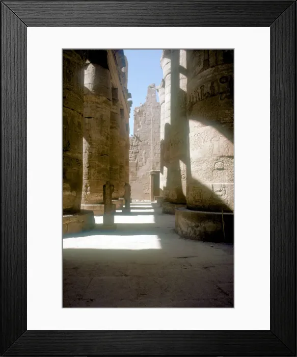 Framed Print : Pillars in the Great Hypostyle Hall, Temple of Amun, Karnak, Egypt, 14th-13th century BC Framed Print : Pillars in the Great Hypostyle Hall, Temple of Amun, Karnak, Egypt, 14th-13th century BC