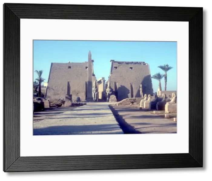 Framed Print : Temple sacred to Amun Mut & Khons (Khonsu), Luxor, Egypt Framed Print : Temple sacred to Amun Mut & Khons (Khonsu), Luxor, Egypt