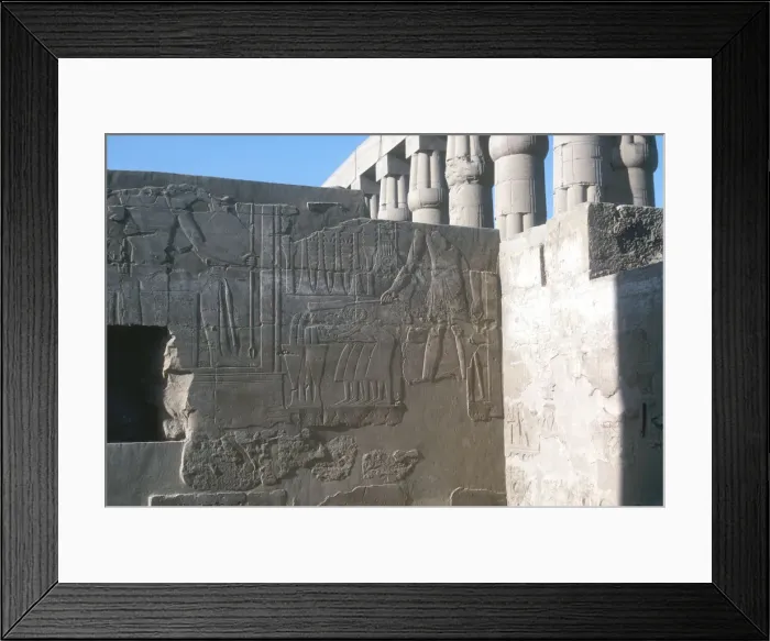 Framed Print : Relief of the Pharaoh smiting his enemies, Temple sacred to Amun, Mut and Khons, Luxor, Egypt Framed Print : Relief of the Pharaoh smiting his enemies, Temple sacred to Amun, Mut and Khons, Luxor, Egypt