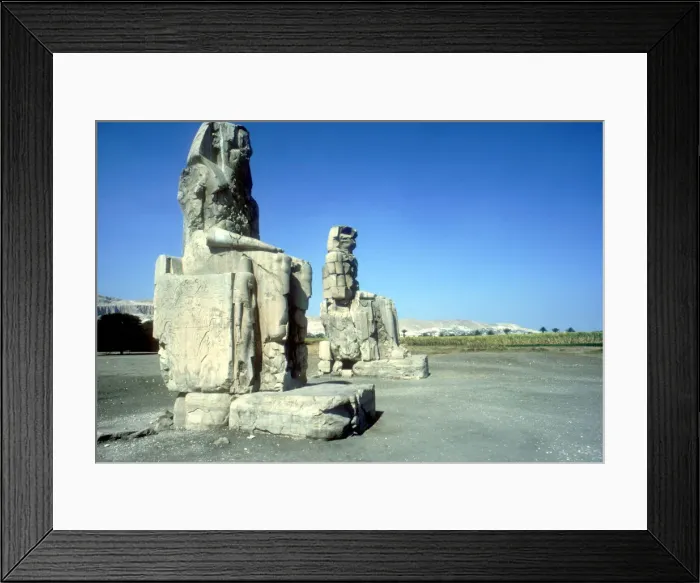Framed Print : The Colossi of Memnon, Luxor West Bank, Egypt, c1400 BC Framed Print : The Colossi of Memnon, Luxor West Bank, Egypt, c1400 BC