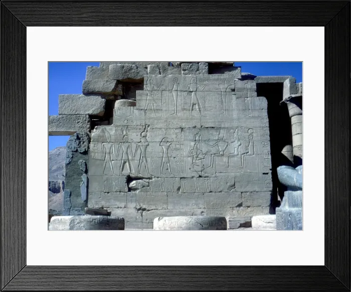 Framed Print : Reliefs of Rameses II with various gods, Temple of Rameses II, Luxor, Egypt, c1250 BC Framed Print : Reliefs of Rameses II with various gods, Temple of Rameses II, Luxor, Egypt, c1250 BC