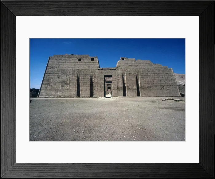 Framed Print : Mortuary Temple of Rameses III at Medinat Habu, Luxor, Egypt, 20th Dynasty, c12 century BC Framed Print : Mortuary Temple of Rameses III at Medinat Habu, Luxor, Egypt, 20th Dynasty, c12 century BC