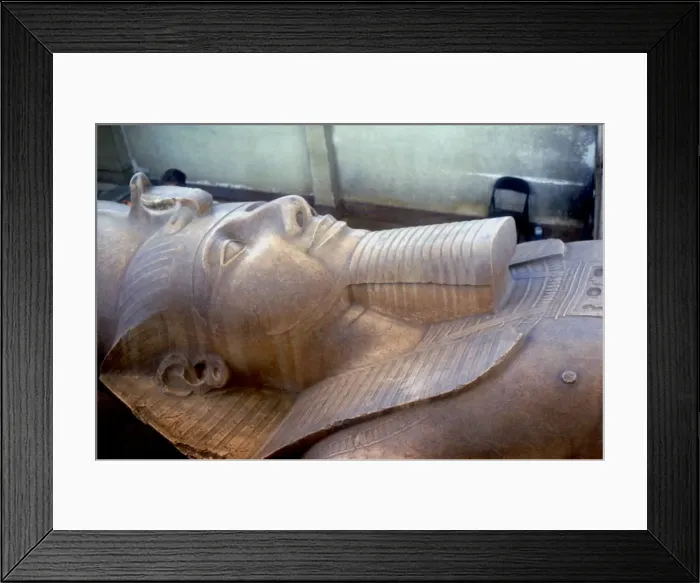 Framed Print : Head of colossal statue of Rameses II, Memphis, Egypt, c13th century BC Framed Print : Head of colossal statue of Rameses II, Memphis, Egypt, c13th century BC