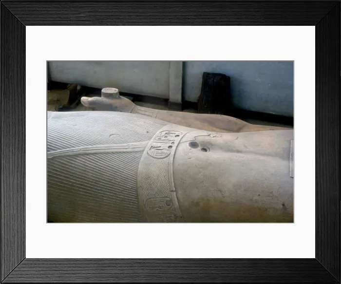 Framed Print : Detail from colossal statue of Rameses II, Memphis, Egypt, c13th century BC Framed Print : Detail from colossal statue of Rameses II, Memphis, Egypt, c13th century BC