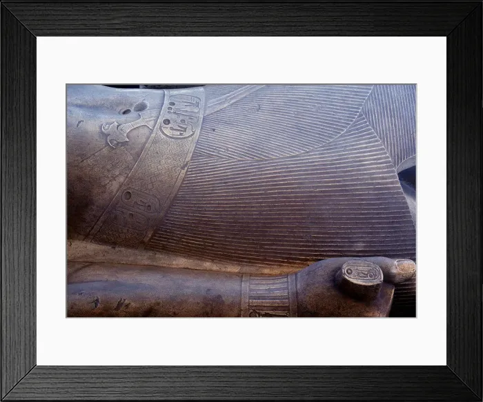 Framed Print : Detail from colossal statue of Rameses II, Memphis, Egypt, c13th century BC Framed Print : Detail from colossal statue of Rameses II, Memphis, Egypt, c13th century BC