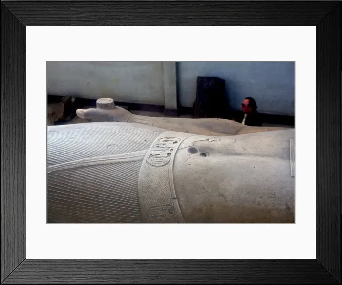 Framed Print : Detail from colossal statue of Rameses II, Memphis, Egypt, c13th century BC Framed Print : Detail from colossal statue of Rameses II, Memphis, Egypt, c13th century BC