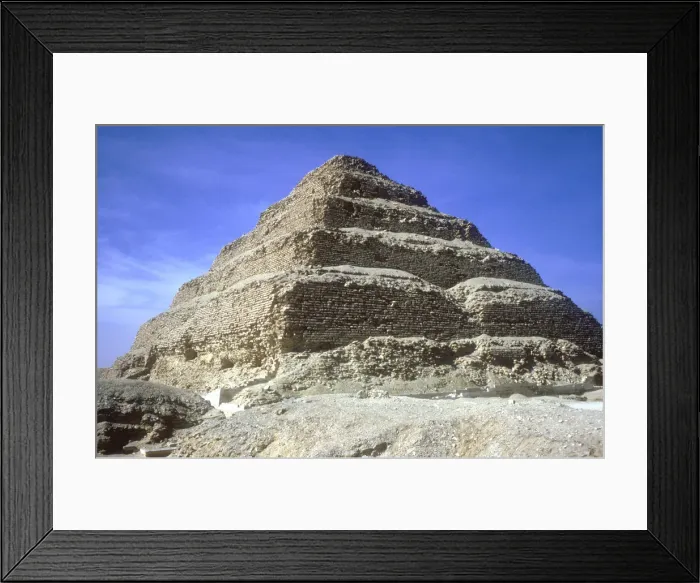 Framed Print : Step Pyramid of King Djoser (Zozer), Saqqara, Egypt, 3rd Dynasty, c2600 BC. Artist: Imhotep Framed Print : Step Pyramid of King Djoser (Zozer), Saqqara, Egypt, 3rd Dynasty, c2600 BC. Artist: Imhotep