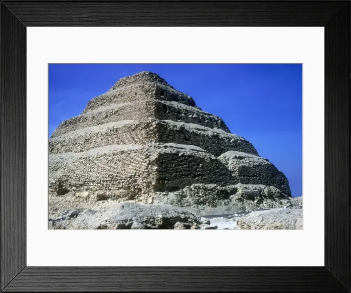 Framed Print : Step Pyramid of King Djoser (Zozer), Saqqara, Egypt, 3rd Dynasty, c2600 BC. Artist: Imhotep Framed Print : Step Pyramid of King Djoser (Zozer), Saqqara, Egypt, 3rd Dynasty, c2600 BC. Artist: Imhotep