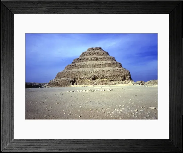 Framed Print : Distant view of the Step Pyramid of King Djoser (Zozer), Saqqara, Egypt, 3rd Dynasty, c2600 BC. Artist: Imhotep Framed Print : Distant view of the Step Pyramid of King Djoser (Zozer), Saqqara, Egypt, 3rd Dynasty, c2600 BC. Artist: Imhotep