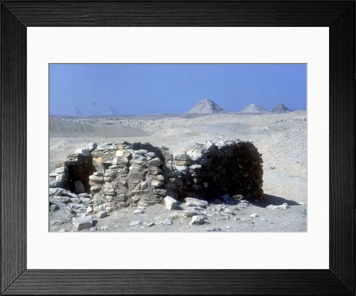 Framed Print : Small tomb near Step Pyramid, Saqqara, Egypt, c2600 BC. Artist: Imhotep Framed Print : Small tomb near Step Pyramid, Saqqara, Egypt, c2600 BC. Artist: Imhotep
