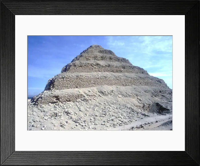 Framed Print : Step Pyramid of King Djoser (Zozer), Saqqara, Egypt, 3rd Dynasty, c2600 BC. Artist: Imhotep Framed Print : Step Pyramid of King Djoser (Zozer), Saqqara, Egypt, 3rd Dynasty, c2600 BC. Artist: Imhotep