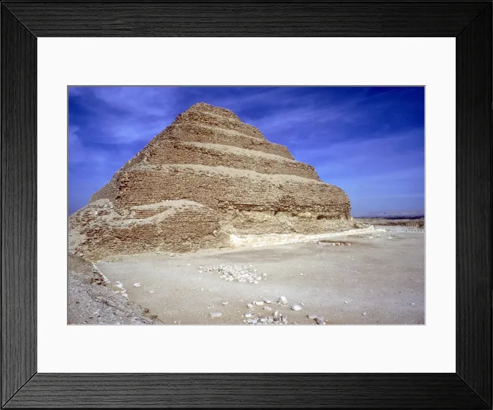 Framed Print : Step Pyramid of King Djoser (Zozer), Saqqara, Egypt, 3rd Dynasty, c2600 BC. Artist: Imhotep Framed Print : Step Pyramid of King Djoser (Zozer), Saqqara, Egypt, 3rd Dynasty, c2600 BC. Artist: Imhotep