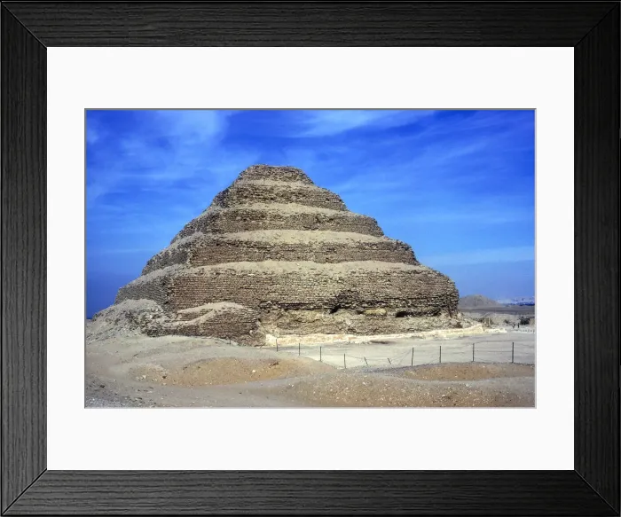 Framed Print : Step Pyramid of King Djoser (Zozer), Saqqara, Egypt, 3rd Dynasty, c2600 BC. Artist: Imhotep Framed Print : Step Pyramid of King Djoser (Zozer), Saqqara, Egypt, 3rd Dynasty, c2600 BC. Artist: Imhotep