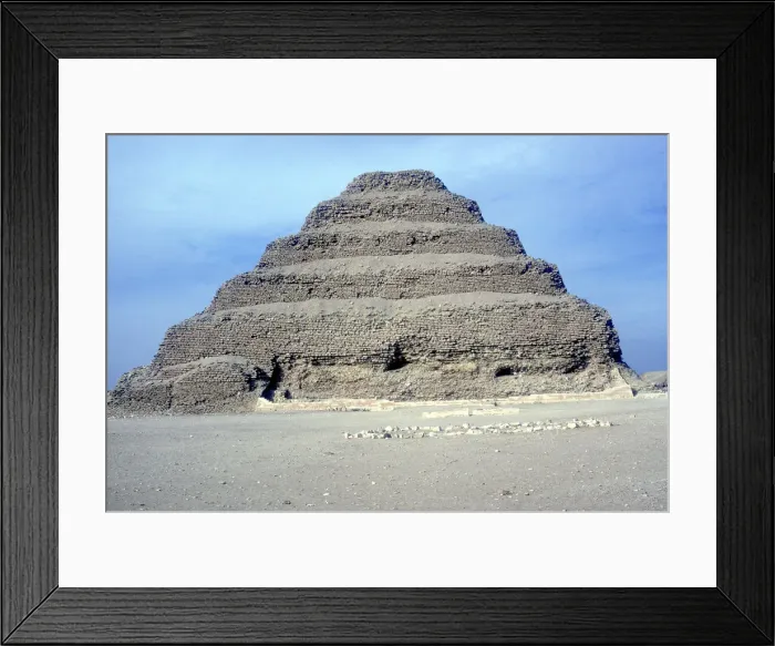 Framed Print : Step Pyramid of King Djoser (Zozer), Saqqara, Egypt, 3rd Dynasty, c2600 BC. Artist: Imhotep Framed Print : Step Pyramid of King Djoser (Zozer), Saqqara, Egypt, 3rd Dynasty, c2600 BC. Artist: Imhotep