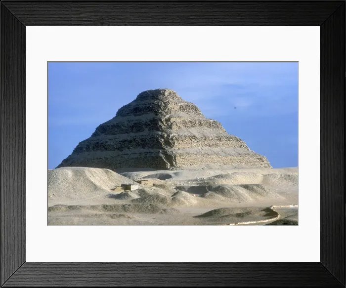 Framed Print : Step Pyramid of King Djoser (Zozer), Saqqara, Egypt, 3rd Dynasty, c2600 BC. Artist: Imhotep Framed Print : Step Pyramid of King Djoser (Zozer), Saqqara, Egypt, 3rd Dynasty, c2600 BC. Artist: Imhotep
