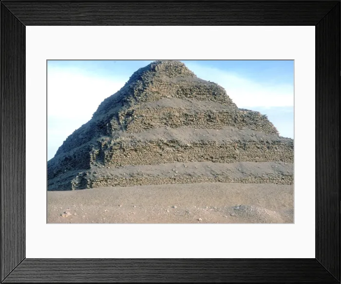 Framed Print : Step Pyramid of King Djoser (Zozer), Saqqara, Egypt, 3rd Dynasty, c2600 BC. Artist: Imhotep Framed Print : Step Pyramid of King Djoser (Zozer), Saqqara, Egypt, 3rd Dynasty, c2600 BC. Artist: Imhotep
