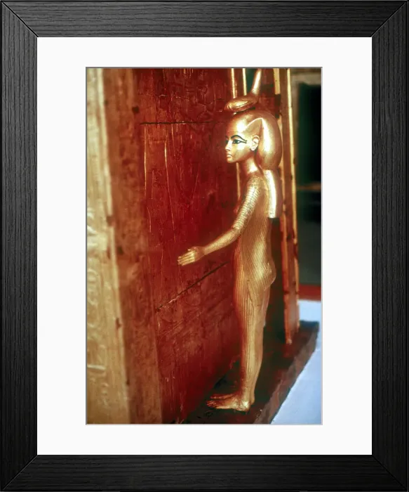 Framed Print : Selket protective goddess guarding the Canopic Shrine, Tomb of Tutankhamun, Cairo Framed Print : Selket protective goddess guarding the Canopic Shrine, Tomb of Tutankhamun, Cairo