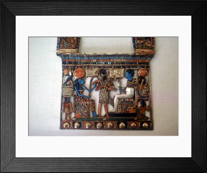 Framed Print : Pectoral from the tomb of Tutankhamun, c14th century BC Framed Print : Pectoral from the tomb of Tutankhamun, c14th century BC