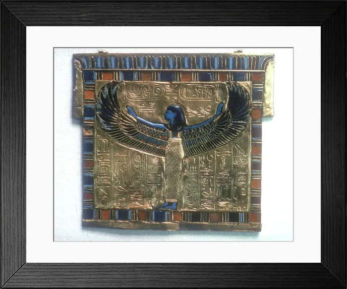 Framed Print : Pectoral from the tomb of Tutankhamun, c14th century BC Framed Print : Pectoral from the tomb of Tutankhamun, c14th century BC
