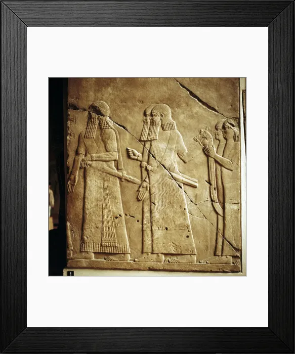 Framed Print : Assyrian relief of a procession, Pergamon Museum, Berlin Framed Print : Assyrian relief of a procession, Pergamon Museum, Berlin