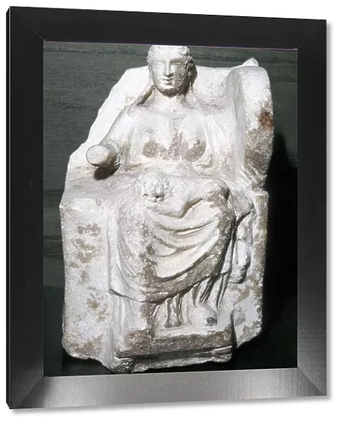 Terracotta figure of Cybele, Baalbek, 4th - 3rd century BC