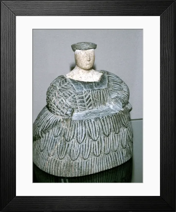 Framed Print : The Princess of Bactria wearing a Kaukenes dress, Bactrian, Late 3rd millenium Framed Print : The Princess of Bactria wearing a Kaukenes dress, Bactrian, Late 3rd millenium
